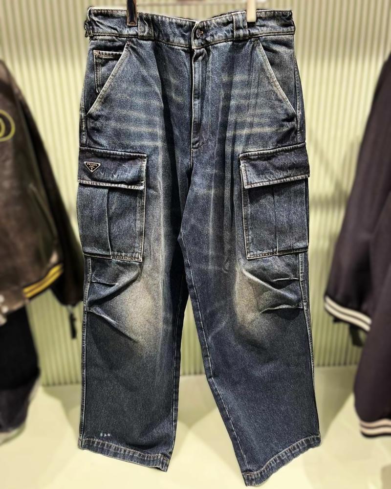 PRADA プラダ デニム カーゴ ジーンズ GEP396