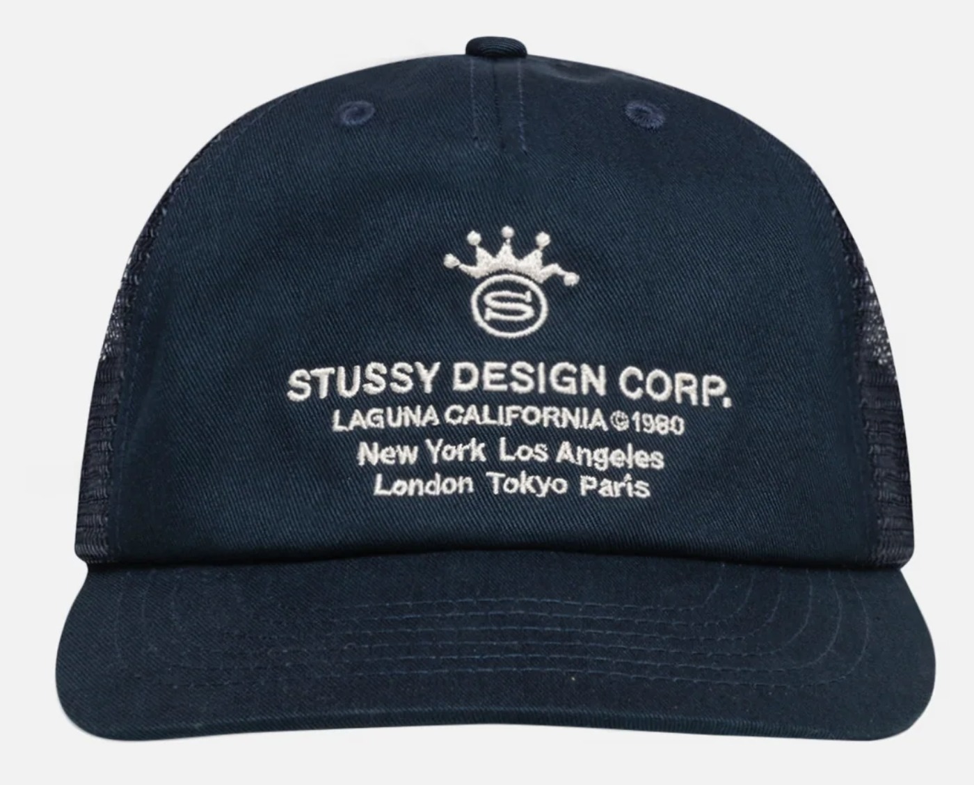 【在庫あり】STUSSY LOW PROFILE DESIGN CORP TRUCKER SNAPBACK