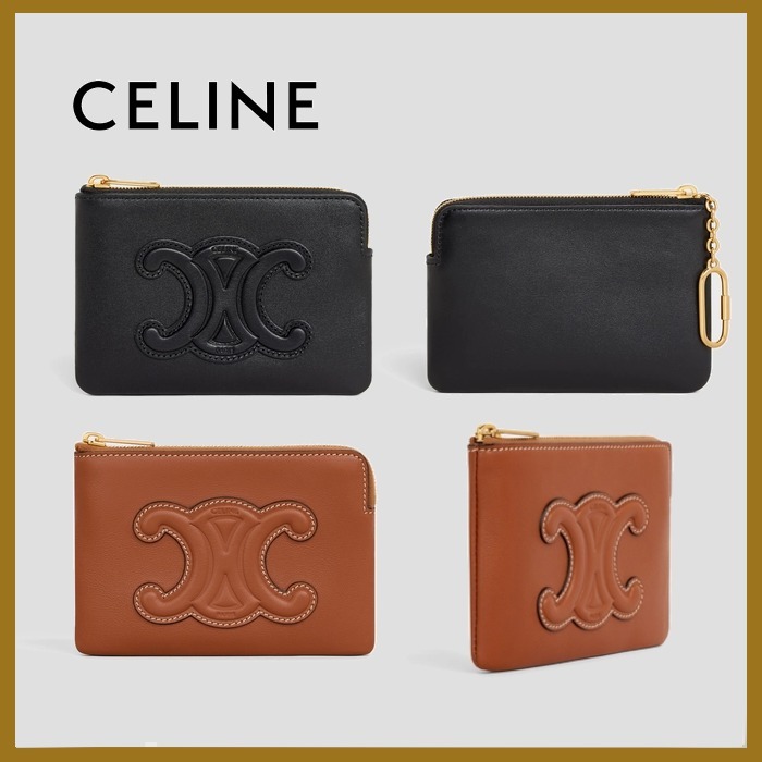 CELINE - セリーヌ コイン&カードポーチ キュイル トリオンフ