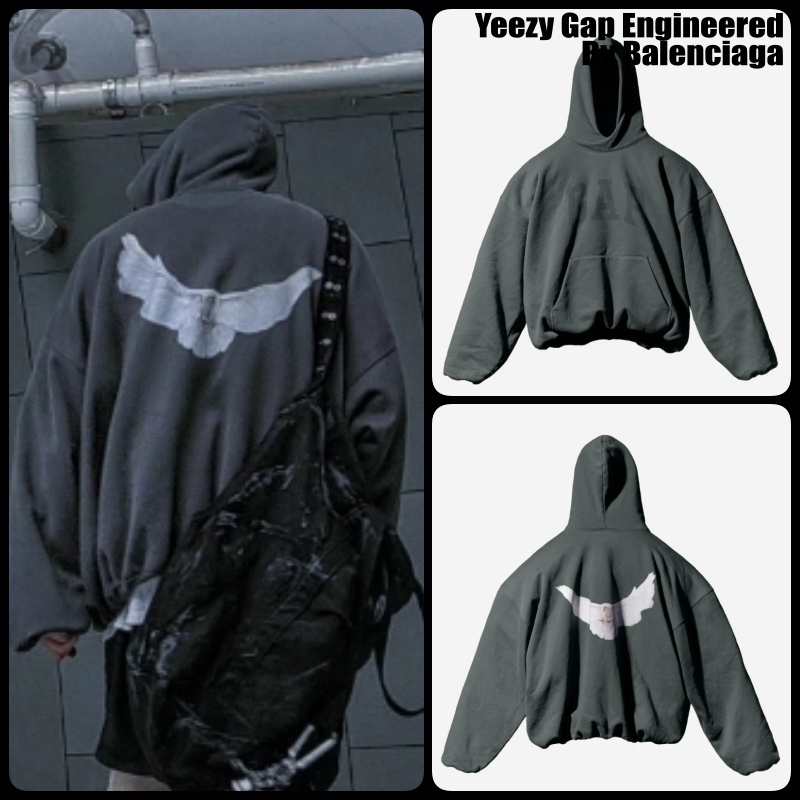 【Yeezy Gap Engineered By Balenciaga】Dove Hoodie Dark Green