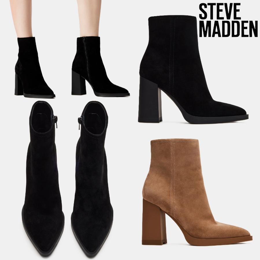 Steve Madden ハードン スエード アンクル ブーティ