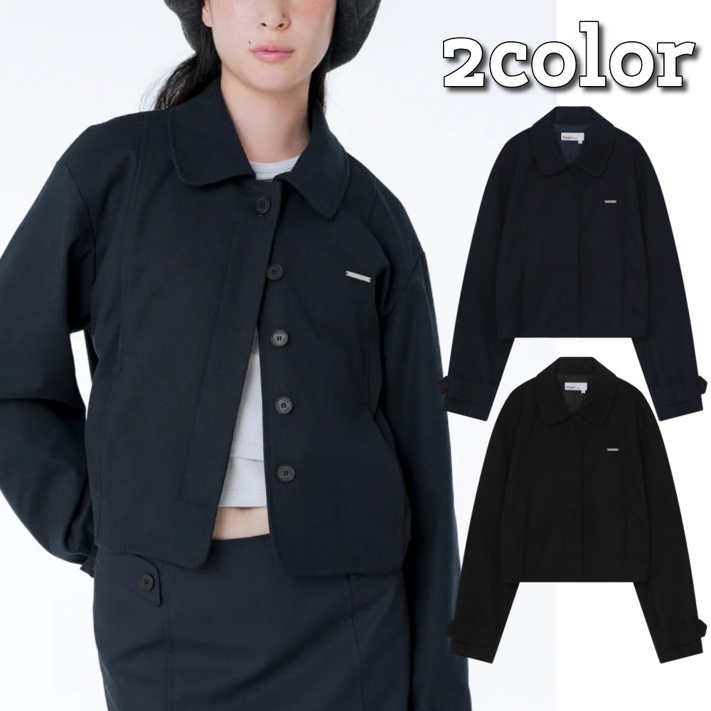 MISEKI SEOUL★韓国★人気★Round collar jacket 2色/追跡あり