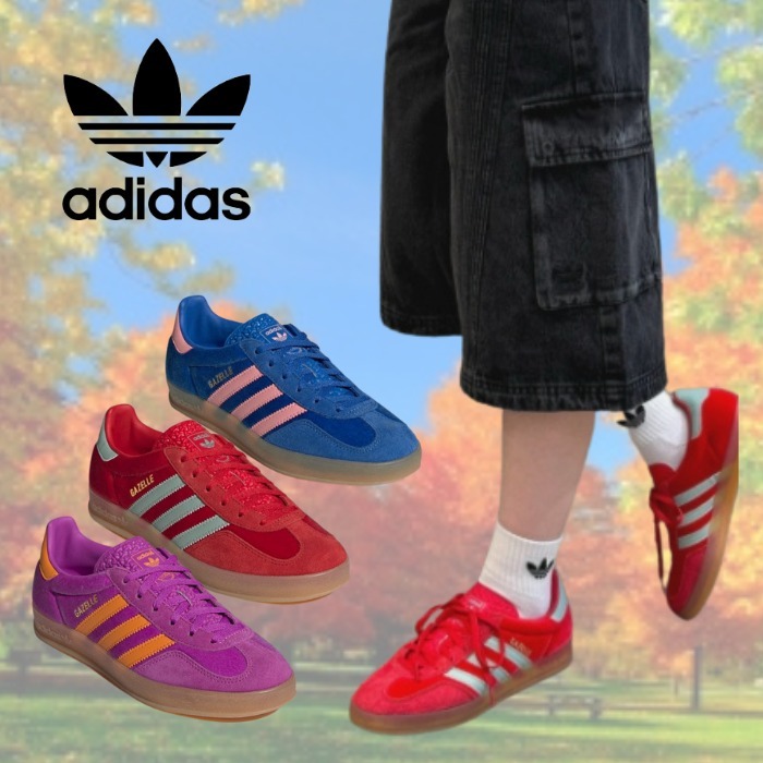 大人気 adidas Gazelle Indoor インパクト大 2色の組み合わせ◎