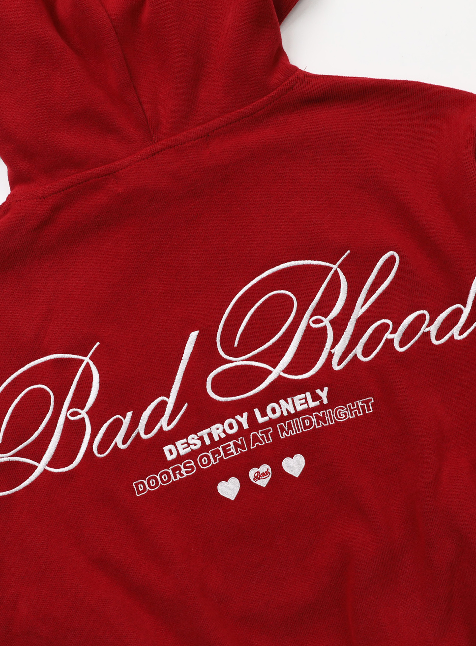 【BADBLOOD】Classic Logo Hood ★男女共用★ 追跡付 BADBLOOD Classic Logo Hood Zip-Up 5BMM057 (BADBLOOD/パーカー