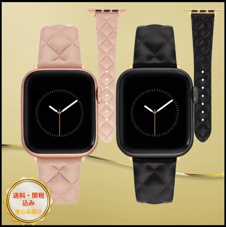 関税なし♪【Anne Klein】Apple Watch用 キルト バンド