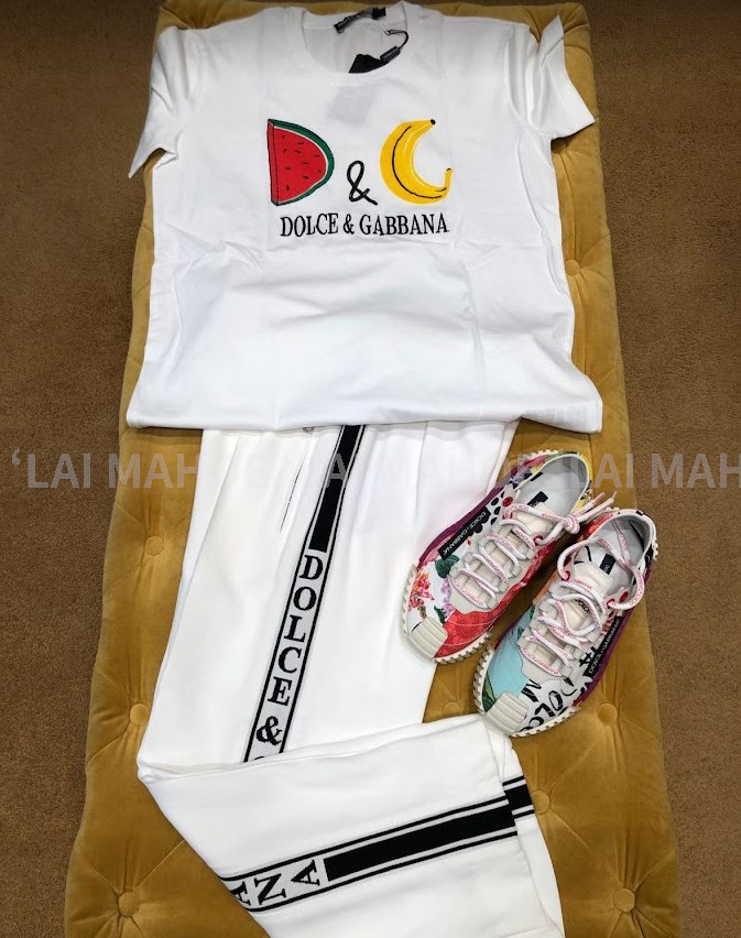 DOLCE&GABBANA レディース コットン Tシャツ フルーツ