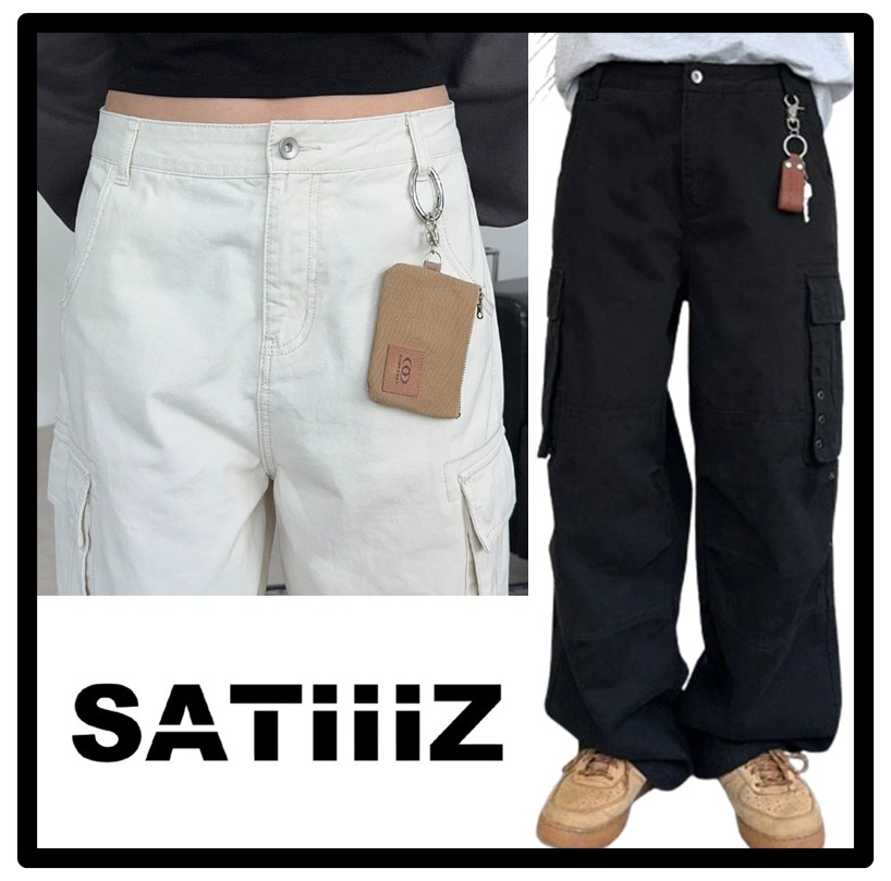 ☆送料・関税込☆SATIIIZ★Khans Eyelet Cotton Cargo Pants★
