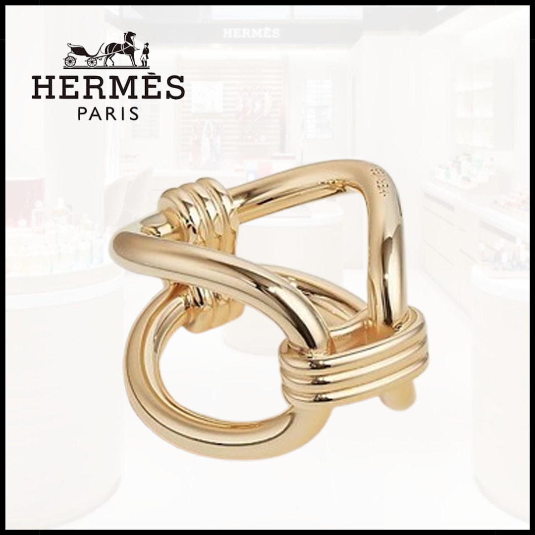 【お洒落をさりげなく★】HERMES スカーフリング