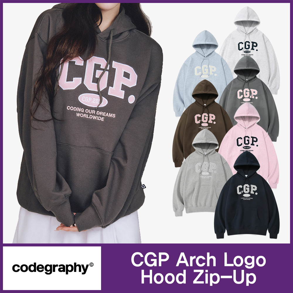 ★CODEGRAPHY★CGP Arch Logo Hood Zip-Up★