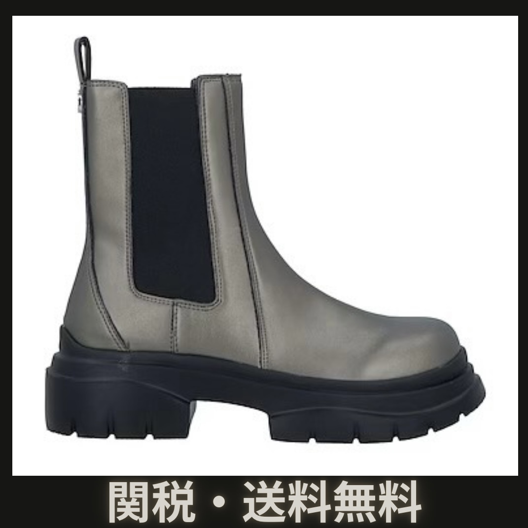 【関税/送料無料】Steve Madden グレーショートブーツ