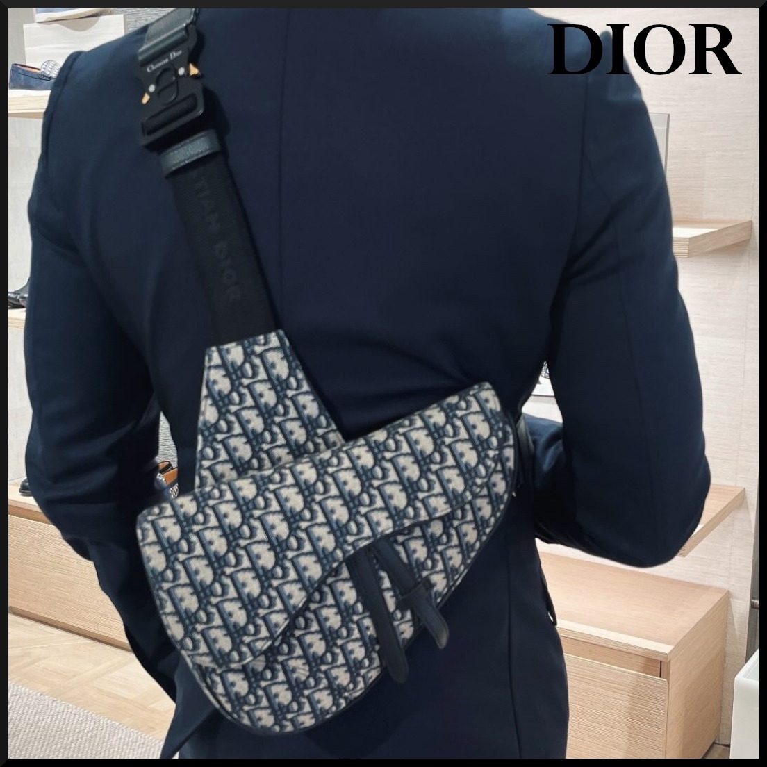 【すぐ届く☆】Dior オブリーク Saddle バッグ