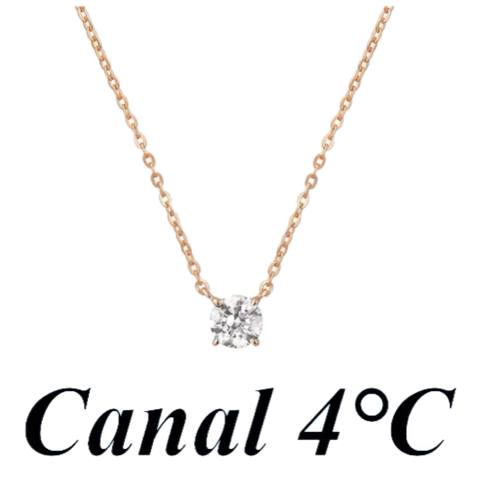シンプル☆Canal 4℃ シルバー ネックレス 人気 おしゃれ 上品