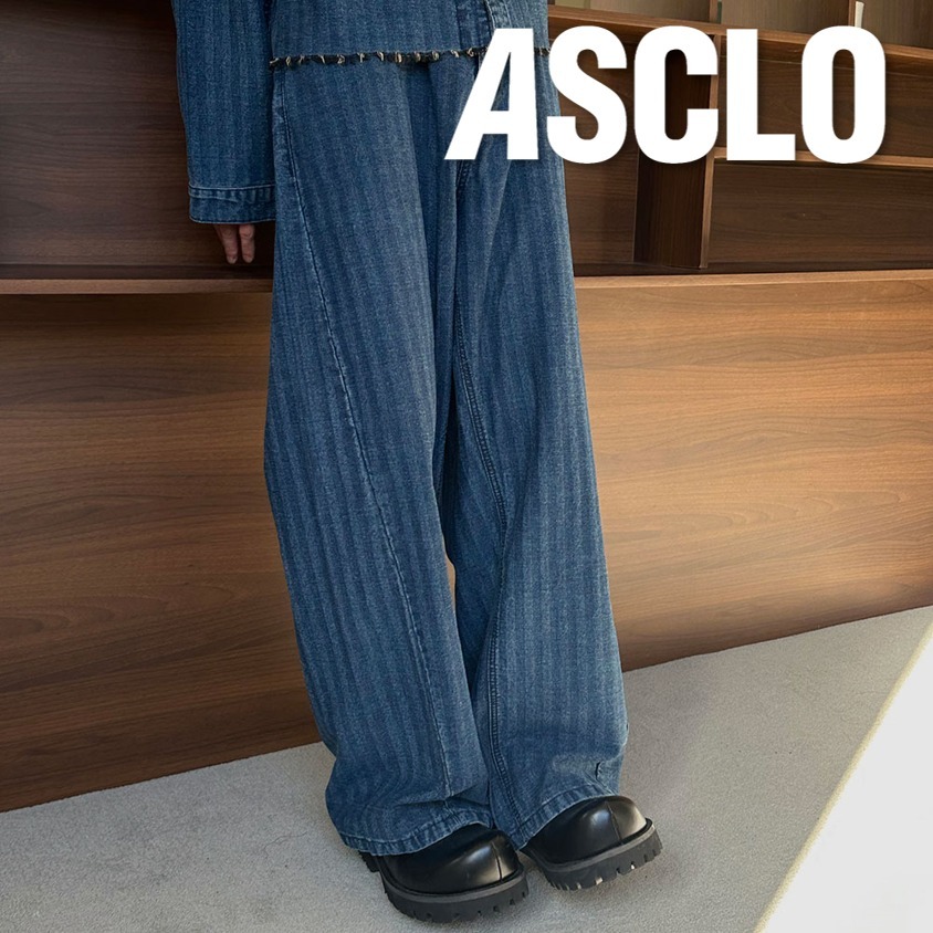 デニム・ジーパン 2 Low Our Wide Denim Pants (2color)