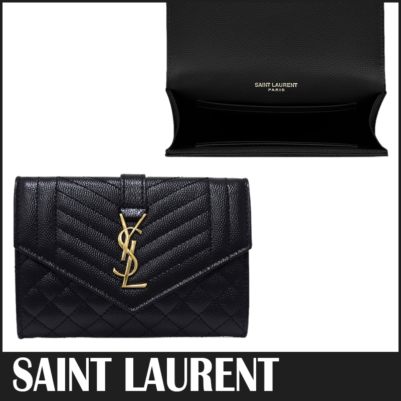 ☆送料関税込☆Saint Laurent スナップ ミニ財布 カードケース☆
