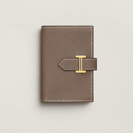 フランス発【HERMES】ウォレット Bearn Mini エトゥープ DHL発送
