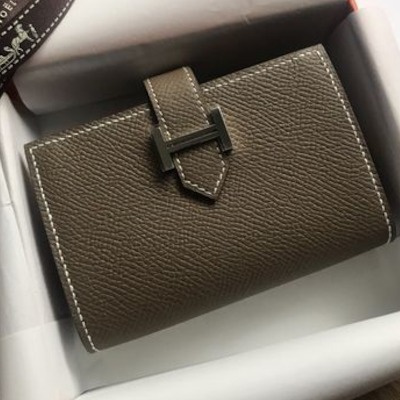 フランス発【HERMES】ウォレット Bearn Mini エトゥープ DHL発送