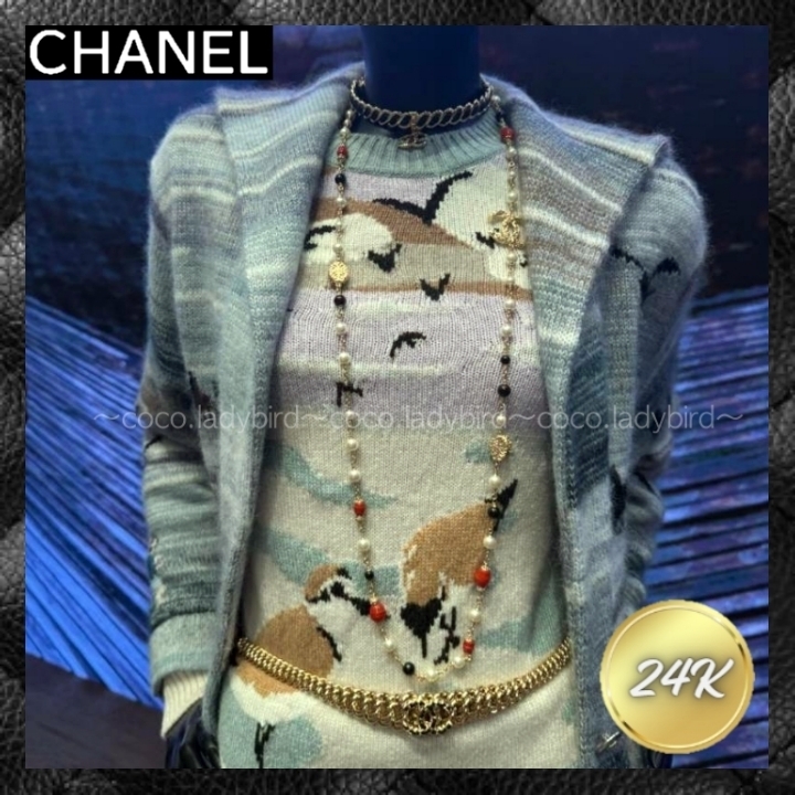 ☆華やかなマルチカラー☆ CHANEL ネックレス ロング