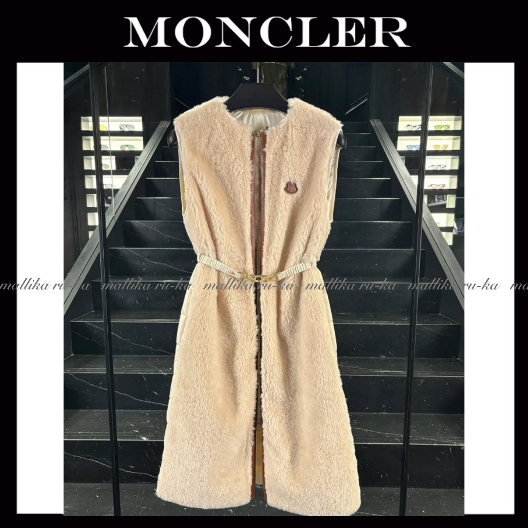 直営店買付【MONCLER】Sorbier ロング パッド入りベスト
