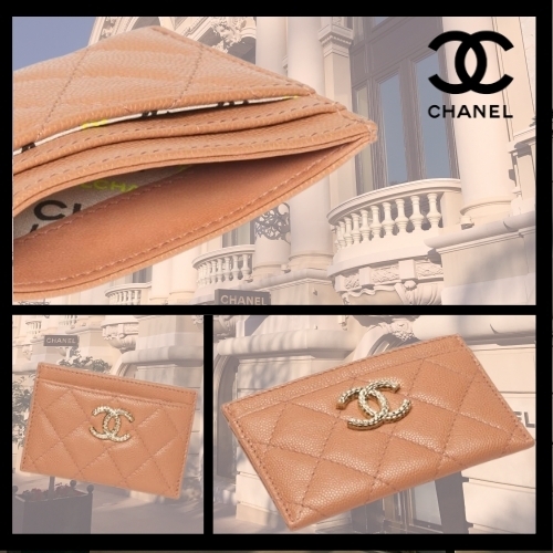 ☆コンパクト☆【CHANEL】グレインド シャイニー カードケース