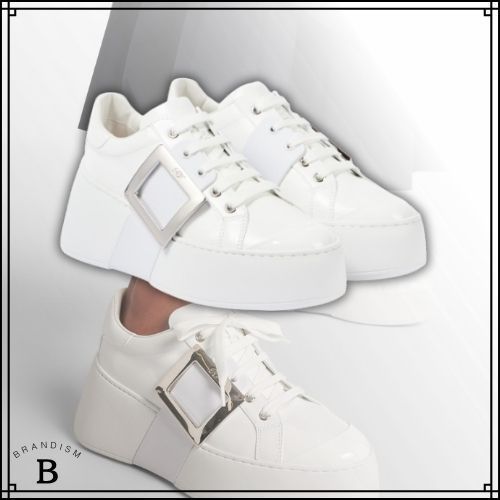 ■Roger Vivier■Viv' Skate レザー バックル付 スニーカー