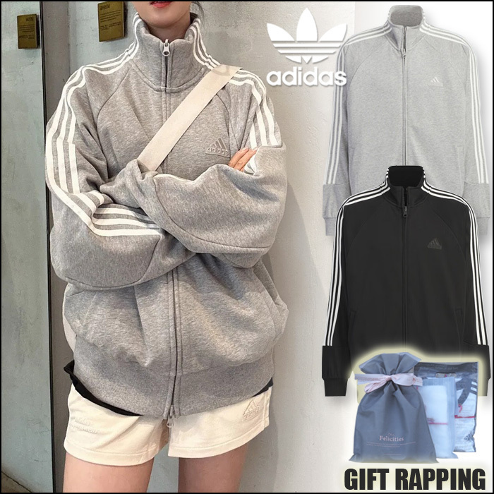 【海外限定】◆ADIDAS 3STRIPES KNIT TRACK TOP◆ニットジャージ