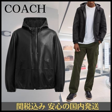 リバーシブル Coach(コーチ) レザージャケット(メンズ) - 海外
