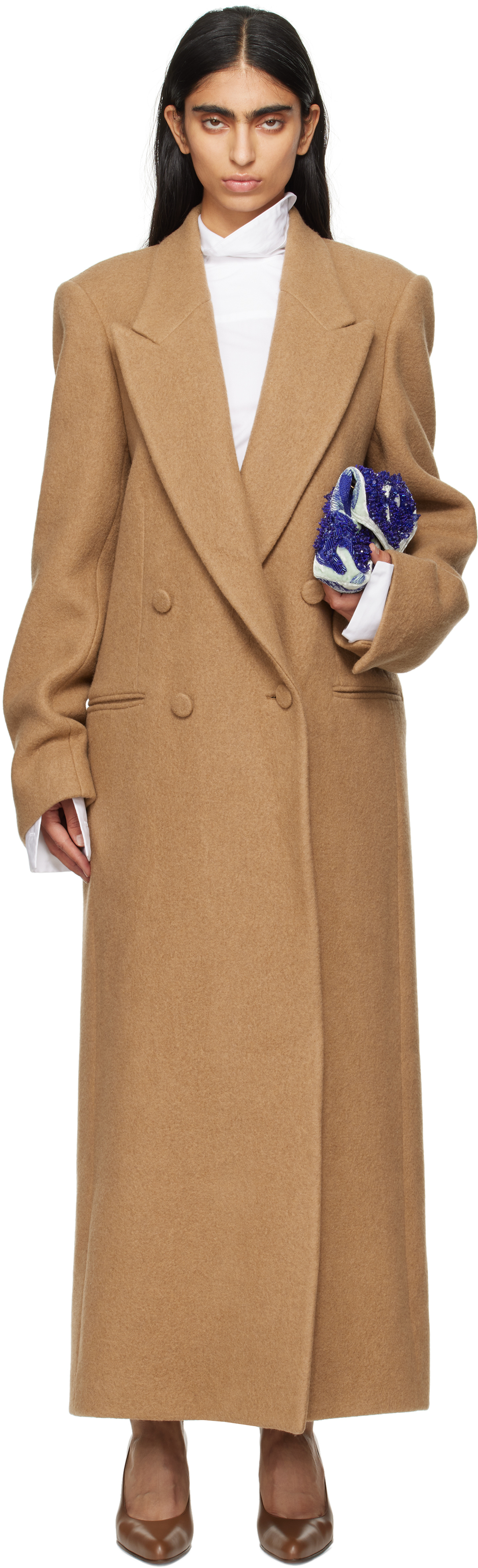 【関税込み】Dries Van Noten タン ウール コート