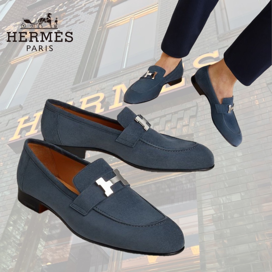 【ポイントになるカラーが◎】HERMES モカシン《パリ》