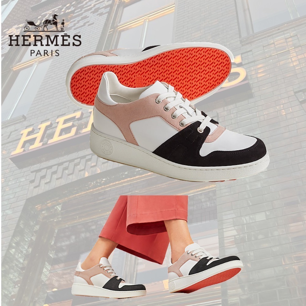 【シンプルイズベスト♪】HERMES スニーカー カーフスキン