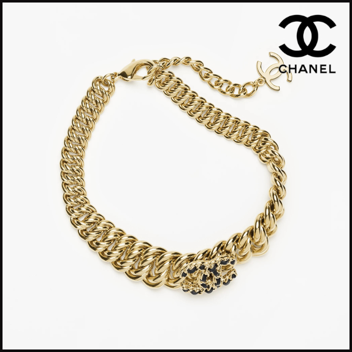 ★美しいゴールド基調【 CHANEL 】チョーカー