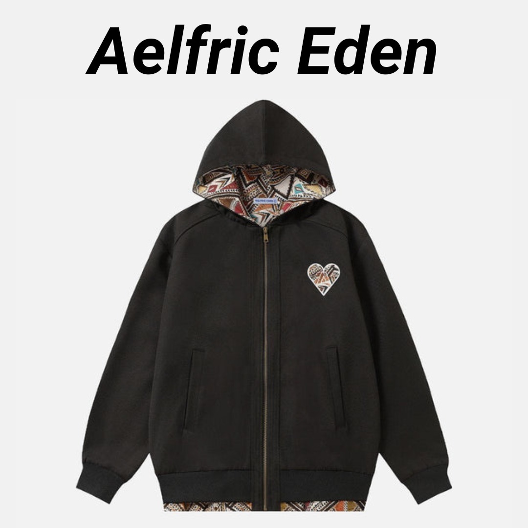 ◆Aelfric Eden◆ッチワーク ジップアップ パーカー 送料込