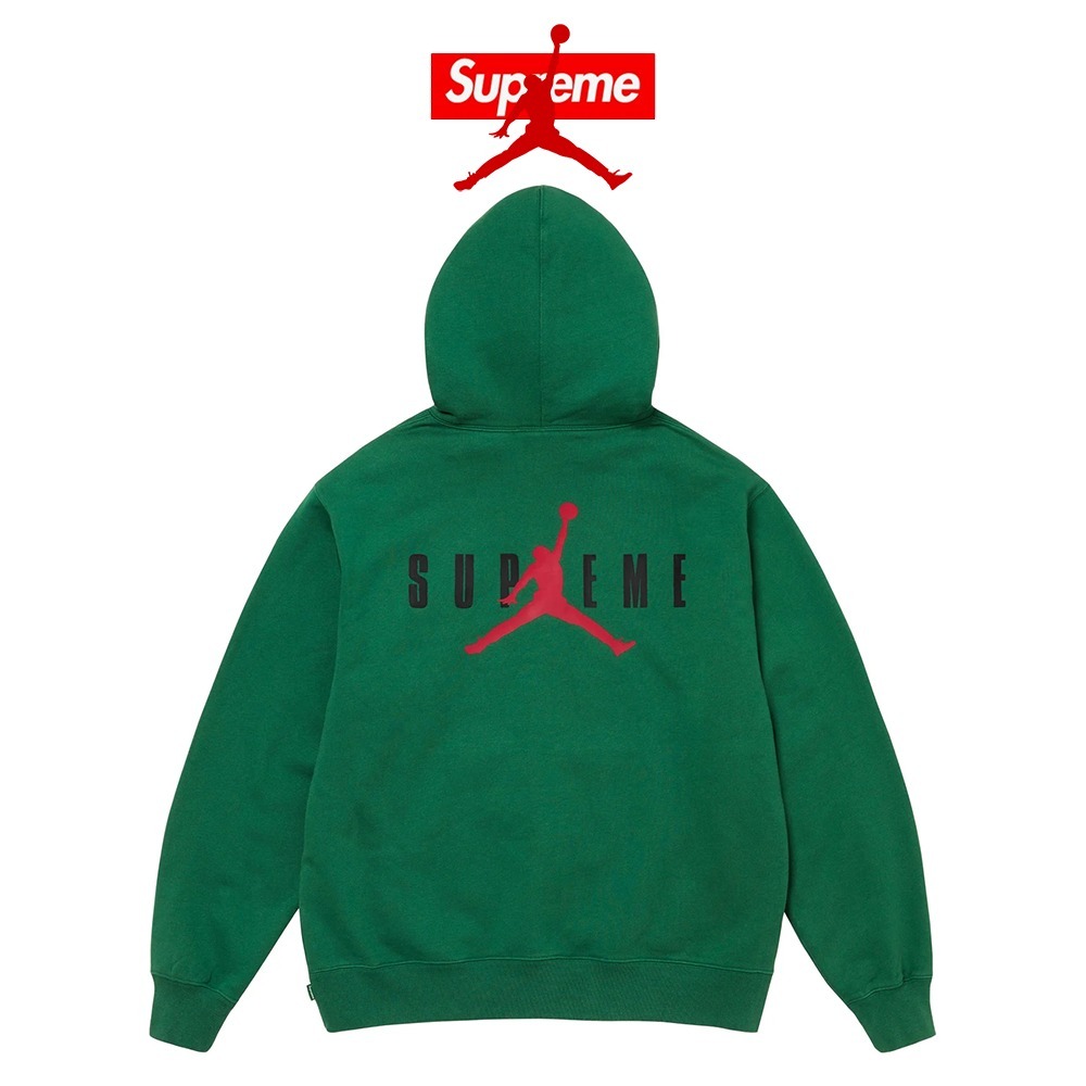 【Supreme x Jordan】 Hooded Sweatshirt Ash Green - 24FW