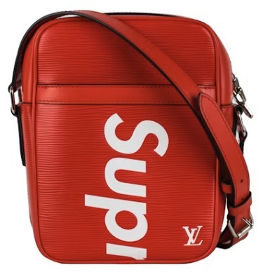 限定コラボ★送関込★LV x Supreme Danube Epi PM Red
