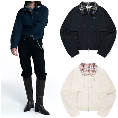 [KIRSH] CHEEKCHECK BLOUSON JACKET★ジャケット