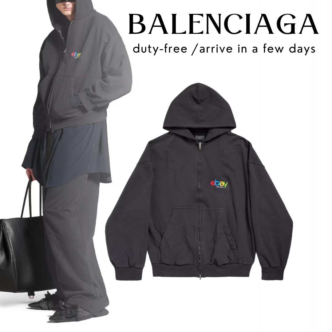 【BALENCIAGA】EBAY ジップアップ HOODIE レギュラーフィット