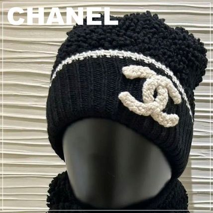 モコモコ CHANEL(シャネル) 帽子(レディース) - 海外通販のBUYMA