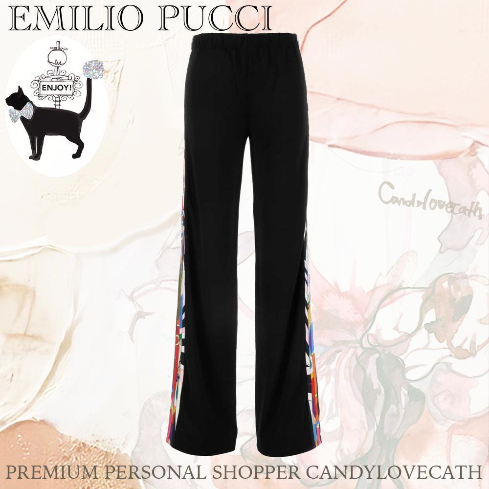 パンツ EMILIO PUCCI Black Stretch Viscose Pant