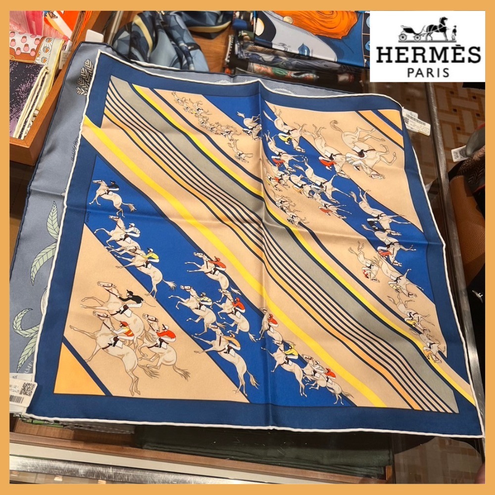 ★入手困難★HERMES★ガブロッシュ 45 Les Courses スカーフ