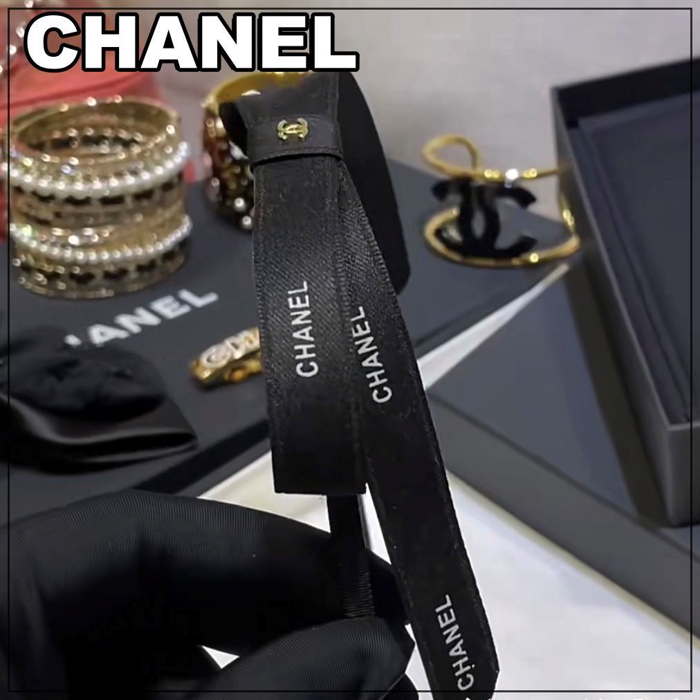 CHANEL 24B《細リボンがかわいい♪》リボンカチューシャ