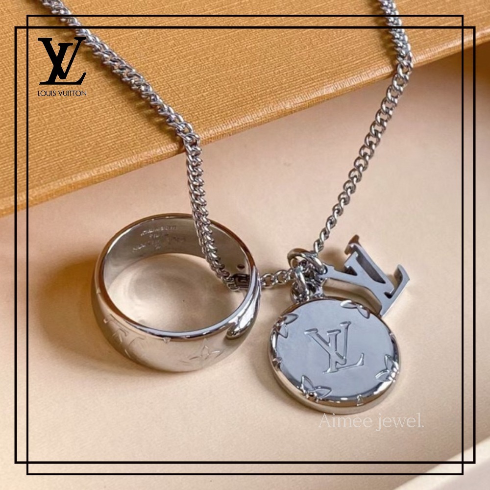 すぐ届く国内発送【Louis Vuitton】リングネックレス モノグラム