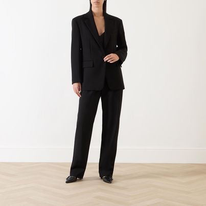 《送料無料》 Oversized jacket in sable VIALE