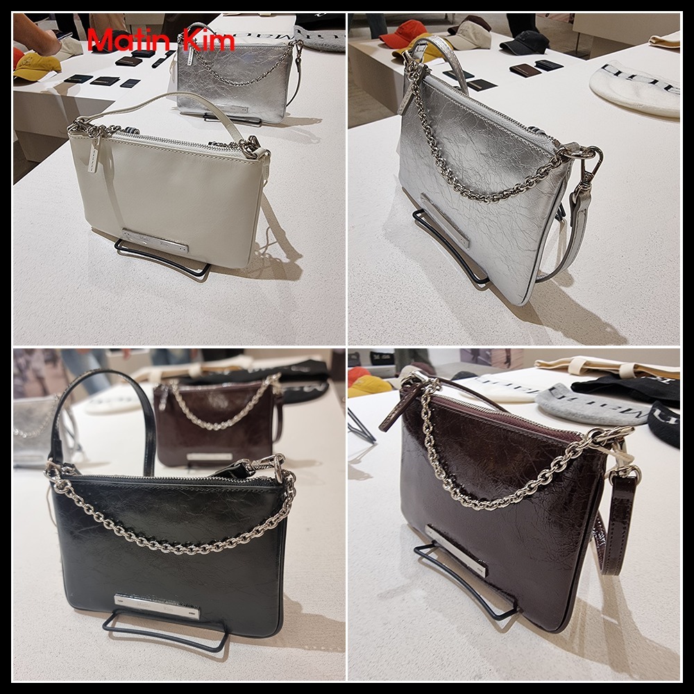 ★Matin Kim★GLOSSY LEATHER MICRO BAG★大人気★