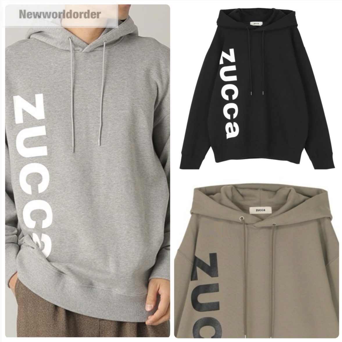 【新しい日常】ZUCCa ズッカ ロゴデザインフーディ