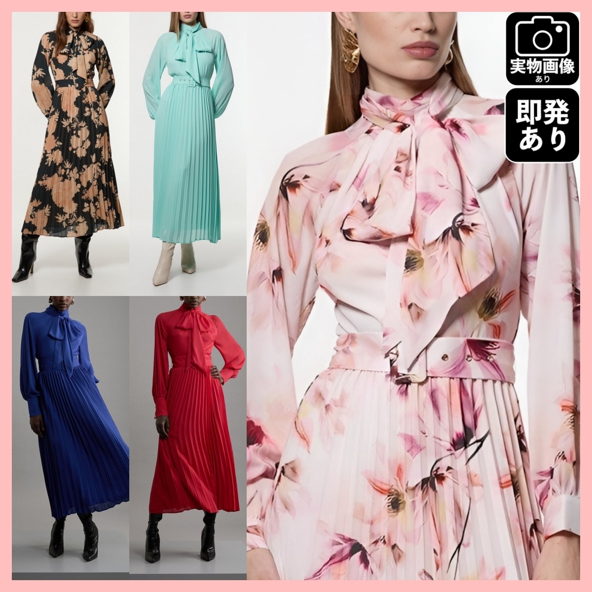 日本未入荷★Karen Millen ハイネックロングワンピース