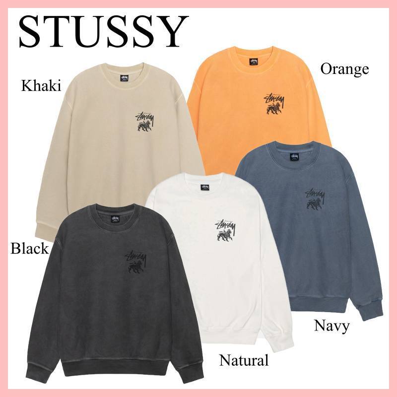 STUSSY RASTA LION スウェット PIGMENT DYED 5色 送料込み