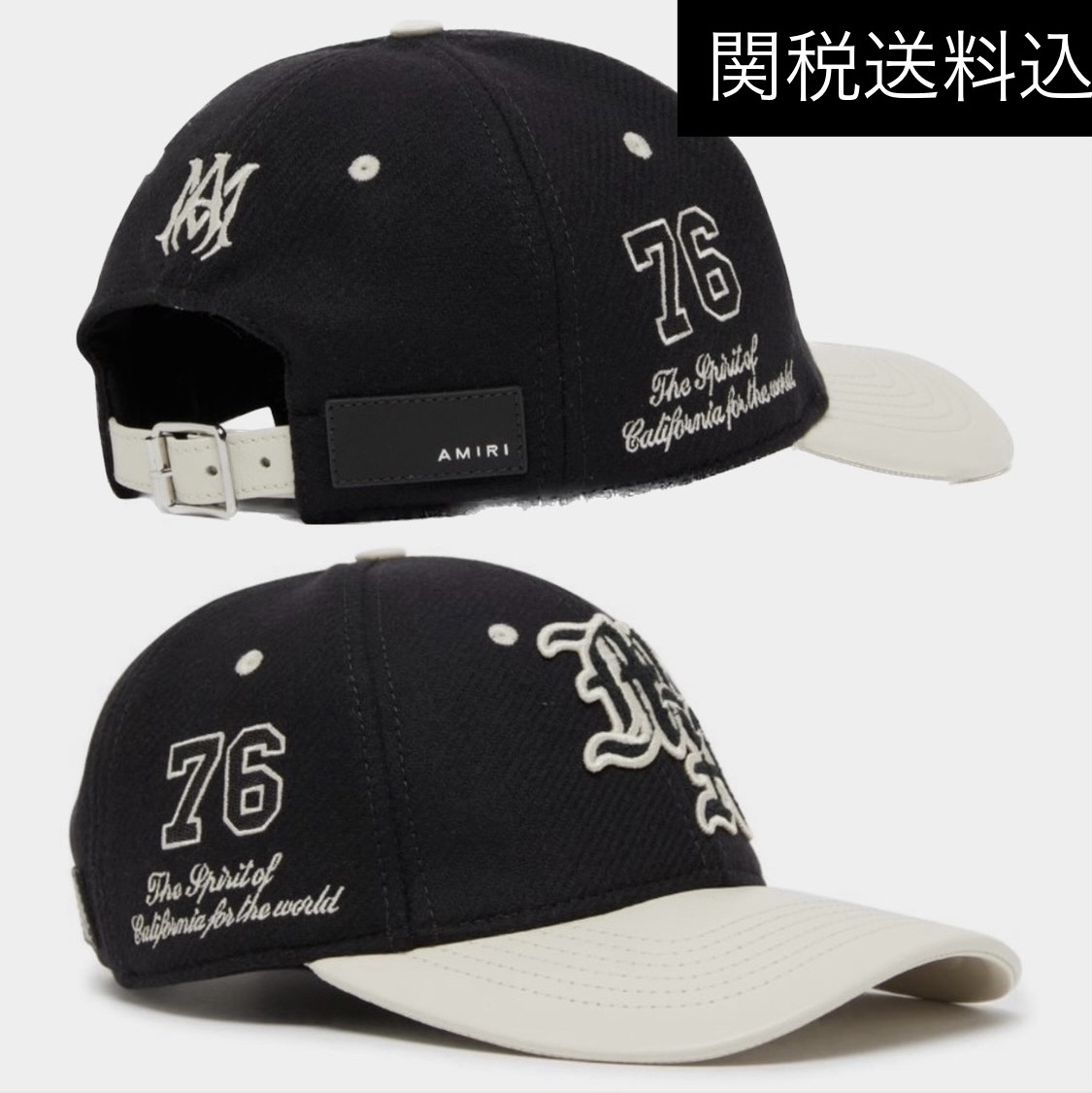 関税送料込 AMIRI アミリ MA Spirit ツートーン キャップ