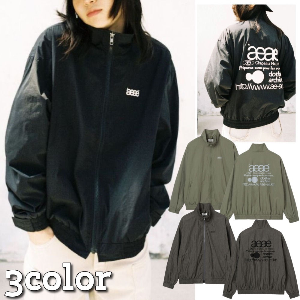 AEAE★韓国★人気★男女兼用★ WEB LOGO TEAM JACKET 3色 ロゴ