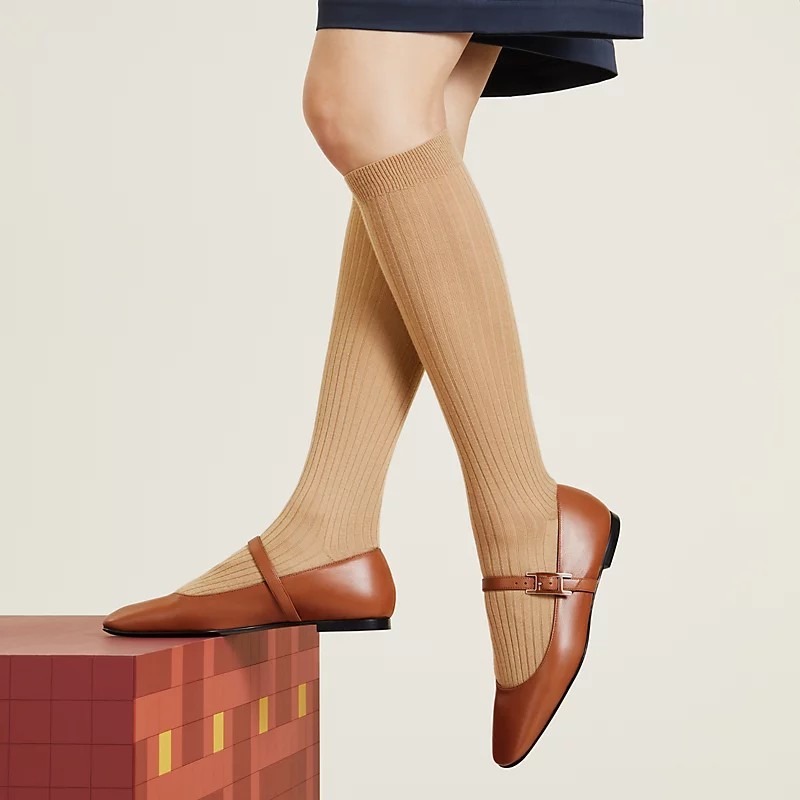 【フェミニン☆】HERMES バレエ フラットシューズ ジェーン フェミニン☆】HERMES バレエ フラットシューズ ジェーン