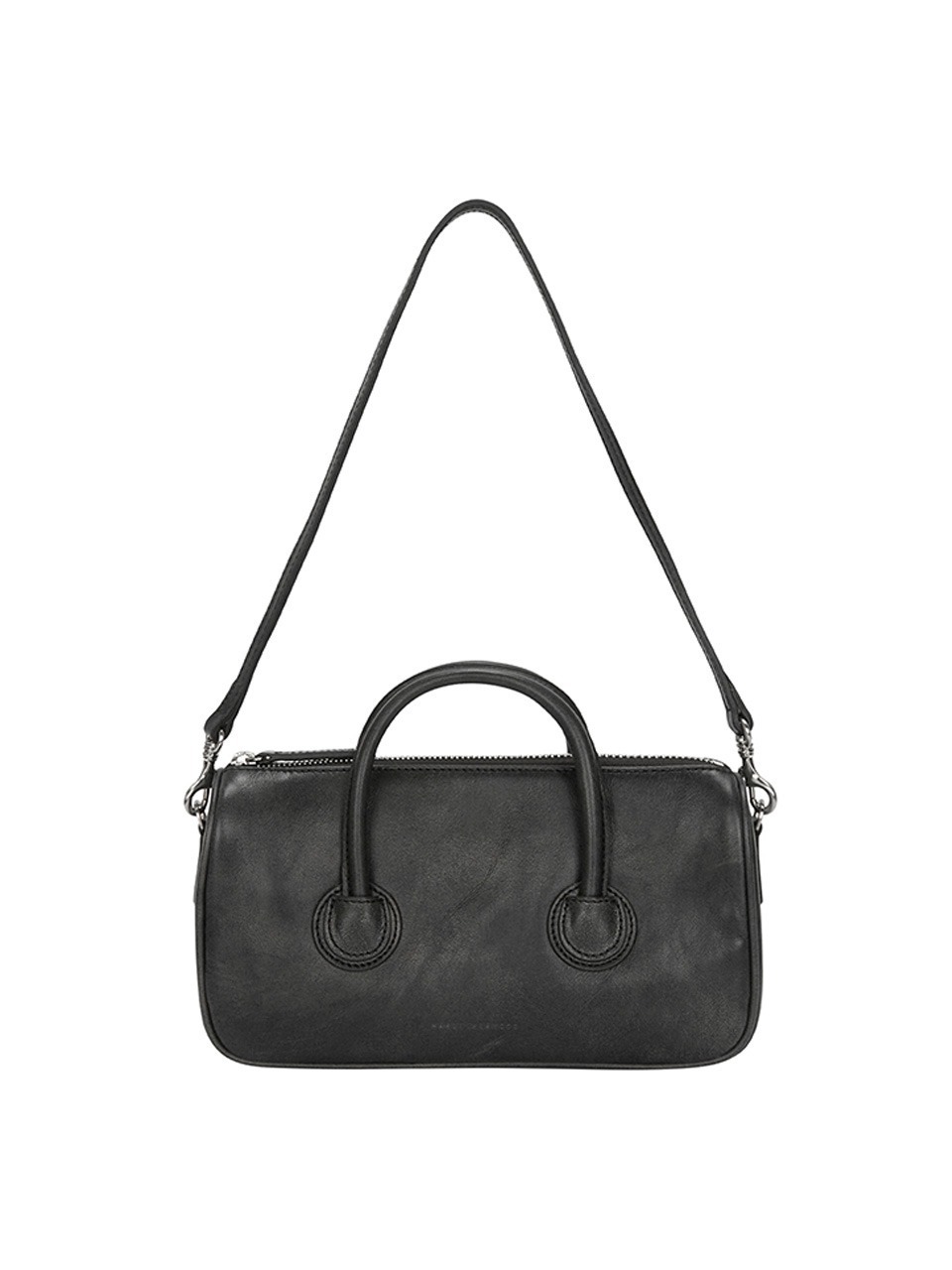 [Margesherwood ] / ☆ ZIPPER SMALL / washed black two-tone