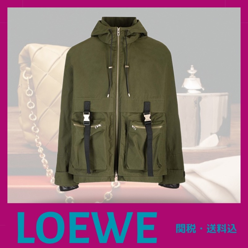 新作☆【LOEWE】コンパクトコットンパーカー